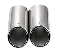 Tubo Scarico Punta Posteriore Gola Coperchio Del Tubo Di Scarico Per Vw Per Cc Per Passat Per Tiguan Per Jetta Per Sagitar Per Polo Per Golf 7 Terminale In Acciaio Inossidabile(Silver-7cm)
