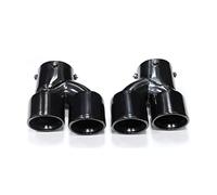 Tubo Scarico Punta Posteriore Gola Doppio Tubo Scarico In Fibra Carbonio Punta Per BMW G42 Per M240i 2021 2022 Del Silenziatore Di Ugello 1 Coppia(Nero)