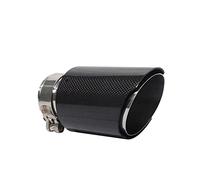 Tubo Scarico Punta Posteriore Gola Punta Della Coda Del Tubo Di Scarico In Fibra Carbonio Per Auto Per Vw Per Golf 7 Mk7 Per 6 Mk6 2009-2016(1pcs Glossy Black)