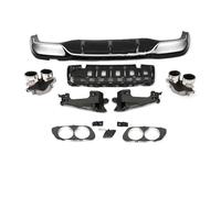 Tubo Scarico Punta Silenziatore Diffusore Per Paraurti Posteriore E63 E5 Spoiler Con Terminali Di Scarico Per AMG Per E300 Sport Sedan Per Benz W213 2016-2019