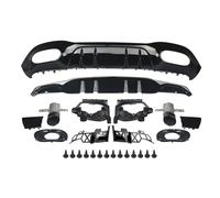 Tubo Scarico Punta Silenziatore Per Benz W177 A35 Per AMG Per Line Style 2018+ Paraurti Spoiler Splitter Con Tubi Di Scarico Suggerimenti Diffusore Posteriore Labbro