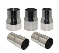 Tubo Scarico Silenziatore di scarico per auto Pipeline Universale in acciaio inossidabile Adattatore dritto Riduttore Tubo saldato Diverse dimensioni disponibili Punta Scarico(O.D 57mm-70mm)