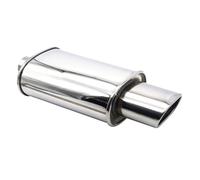 Tubo scarico Terminali Di Scarico Per Auto In Acciaio Inox Da 63 Mm Con Doppio Ingresso E Uscita Turbo Sound Boost(E)