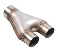 Tubo scarico Tubo Di Scarico Universale A 3 Vie In Acciaio Inox Per Auto Raccordo Adattatore A Cono(2.75inch-3inch)