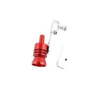 Tubo Scarico Universal Simulator Whistler Moto Car Scarico Falso Turbo Whistle Pipe Sound Silenziatore Blow Off Valve Terminale Scarico (Misurare : Red-L)