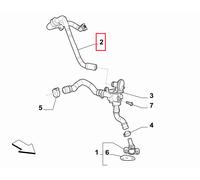 TUBO SEPARATORE OLIO ORIGINALE FIAT FIORINO DOBLO 1,3 D 55263285