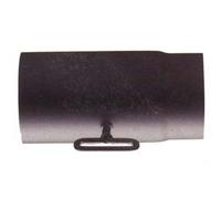 Tubo Serrandola Porcell. per Stufe a Legna Nero Opaco Pesante 1,2 mm Ø 12