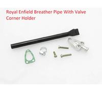 Tubo sfiato con supporto angolare valvola adatto per Royal Enfield
