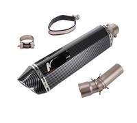 Tubo Silenziatore Per BMW Per F650GS F700GS F800GS F800GT Tubo Centrale Per Moto Da 51 Mm(Black-B)