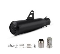 Tubo Silenziatore Terminale Di Scarico Da 51 Mm, Progetto Di Modifica Per Moto, Copertura In Rete, Tubo Marmitta Per CB150R CBR250RR(Black)