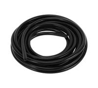 Tubo Silicone Aspirazione 20FT 1/8" 3mm ID 3mm Spessore per Auto,Nero,1 Pz