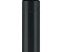 TUBO SMALTATO ALA CLASSIC in acciaio smaltato porcellanato nero opaco per stufe