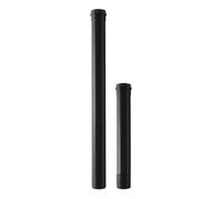 Tubo Smaltato Nero Opaco per Stufe a Pellet Ø 80 Lunghezza 1 m COV