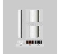 TUBO SMALTATO PER STUFA A LEGNA CLASSIC Ø 130 mm 100 cm Col bianco