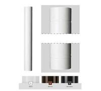 TUBO SMALTATO PER STUFA A LEGNA 'CLASSIC' Ø 150 mm - 50 cm - Colore bianco