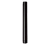 TUBO SMALTATO PER STUFE cm 100 ø 15 nero opaco
