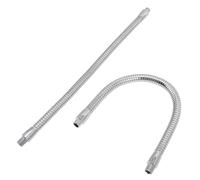 Tubo Snodato in Ferro per Lampada a Clip Led, 2 Pezzi | Struttura a Giunti, Filettatura Esterna, Rilascio Rapido alla Base, per Banco da Lavoro e Tecnici