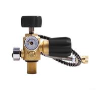 Tubo sommergibile ad alta pressione con manometri a doppia scala, 400 bar, 6000 PSI per test di carica del cilindro SCUBA SCBA, valvola flessibile in ottone da 24 pollici, tre opzioni di filettatura