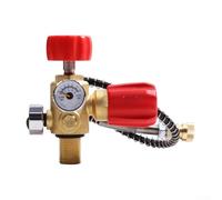 Tubo sommergibile ad alta pressione con manometri a doppia scala, 400 bar, 6000 psi, per test di carica del cilindro SCUBA SCBA, valvola flessibile in ottone da 24 pollici, tre opzioni di filettatura