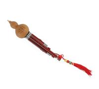 Tubo Sonoro In Mogano Zucca Naturale Hulusi Flauto Cucurbita A Tre Toni Si Bemolle/do Con Custodia Professionale Hulusi (Color : C key)