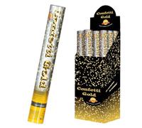 Tubo Sparacoriandoli Dorati 40 cm Coriandoli Oro per Matrimonio Capodanno Party