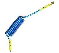 TUBO SPIRALE 8X5 ARIA COMPRESSA SPIRALATO FLESSIBILE X COMPRESSORE + RACCORDI