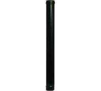 TUBO STUFA PELLET ACCIAIO INOX NERO D.12X100CM
