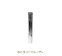 TUBO STUFA PELLET INOX 50CM 8X50 ACCIAIO D.80 NORMA CEE. onforme]
