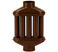 Tubo Stufa per Camino a Legna Canna Fumaria Porcellanati Nero Opaco Marrone