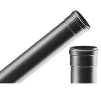 Tubo Stufa Professional Pellets Nero Spessore 1,2 Mm Ã˜ 10 X H. 50 Cm 1pz