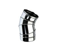 Tubo tee gomito canna fumaria in acciaio inox stufa legna pellet mono parete