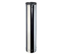 Tubo tee gomito canna fumaria in acciaio inox stufa legna pellet mono parete