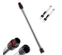 Tubo Telescopico per Dyson, Stelo Rigido Estensibile Compatibile per Dyson V7 V8 V10 V11 V15 Aspirapolvere, Tubo Prolunga Lunghezza 73 CM con Due Piccole Spazzole 2in1 (Argento)
