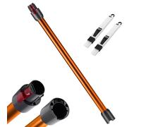 Tubo telescopico per Dyson, tubo di prolunga compatibile con Dyson V7 V8 V10 V11 V15, tubo di aspirazione a collegamento rapido con due 2 in 1 spazzole, Arancione