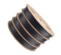 Tubo termorestringente in PE nero, 200 m, rapporto di restringimento 2:1, per isolamento dei cavi e protezione dei collegamenti in circuiti a bassa tensione (2,5 mm-200 m)