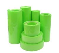Tubo termorestringente in PVC da 1-15 m | for pacco batteria Lipo 18650, 105 mm ~ 300 mm, pellicola protettiva isolante, guaina for cavi verde frutta(WIDTH 110MM_8 M)