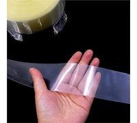 Tubo termorestringente in PVC da 2 m/10 m | Guaina termorestringente da 30-80 mm for la protezione della custodia della batteria al litio 18650(Clear,WIDTH 35MM_10 M)