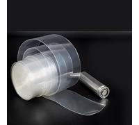 Tubo termorestringente in PVC trasparente 18650 | Da 18,8 mm a 190 mm | Custodia avvolgente con pellicola protettiva foderata adesiva | Guaina for cavo isolata(73MMx1 METER)