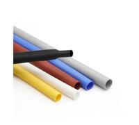 Tubo termorestringente in silicone, diametro 0,8 ~ 30 mm, 2500 V, guaina flessibile isolata ad alta temperatura, morbida, per fai da te (grigio, 25 mm, 1 metro)