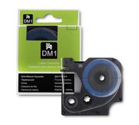 Tubo termorestringente Qoltec per stampanti DYMO D1/DM1 | 12 mm1,5 m | Bianco |