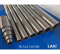Tubo tondo in acciaio inox AISI 304 da 76,1x2