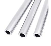 Tubo Tondo In Alluminio 6063 Da 3 Pezzi, Diametro Esterno 12mm, Diametro Interno 6-10mm, Lunghezza 500mm, Tubo Dritto In Alluminio Senza Saldatura for Uso Fai Da Te E Industriale(12mm OD x 9mm ID)