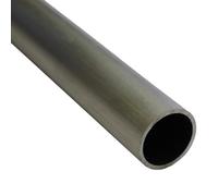 Tubo Tondo in Ferro Liscio 2 Metri - Spessore 2 mm - Diametri da 17,2 mm a 48,3 mm - Per Carpenteria, Corrimani, Inferriate e Strutture Metalliche (21,3 mm - 1/2 pollici)