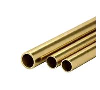Tubo tondo in ottone con diametro esterno di 2,5 mm, lunghezza 500 mm, for impianti elettrici, HVAC e modellismo(2.5x0.2mm)
