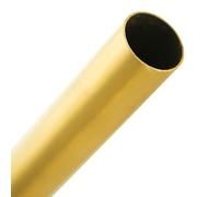 Tubo tondo in ottone, tubo diritto Brass Round Tube 8.5mm OD x 0.25-1mm Wall Thickness 0.5m Length(8.5x0.25mm)