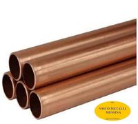 Tubo tondo rame crudo in verga mm 100x2,5 fresa tornio brico stufa lungo cm 10