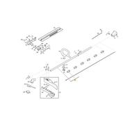 TUBO TRASMISSIONE BC 435 H-BC 450 H ORIGINALE STIGA - 118805708/0