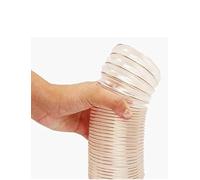 tubo trasparente in poliuretano, Tubo flessibile di canalizzazione in PU da 3,28 piedi 20-600 mm for la raccolta polvere e detriti condotto dell'aria(375mm)