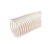 tubo trasparente in poliuretano, Tubo flessibile for aspirazione in PU for la raccolta della polvere da lavorazione del legno, diverse dimensioni 20 mm a 600(450mm/0.93mm)