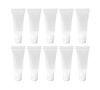 Tubo trasparente per balsamo per labbra a prova di perdite, applicatore angolato, ricaricabile, per cosmetici e cosmetici, 5 ml/8 ml/10 ml/15 ml